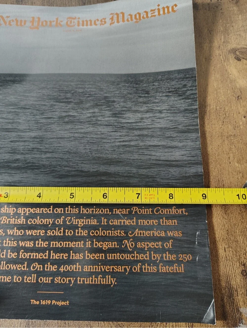 New York Times Magazine August 18 2019 The 1619 Project Special Print Edition